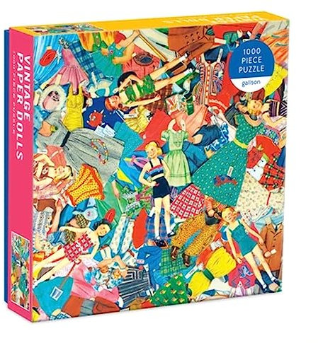 Vintage Paper Dolls 1000 Piece Puzzle in Square Box