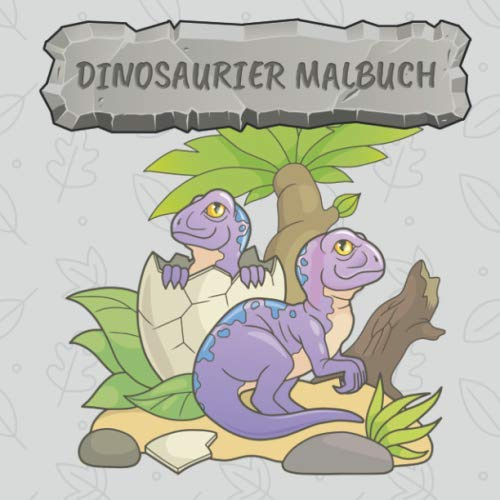 Dinosaurier Malbuch: 40 wunderschöne Dinosaurier zum ausmalen in verschiedenen Schwierigkeitsgraden - perfekt für Kinder ab 2 Jahren