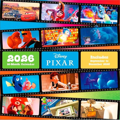 Pyramid - DISNEY PIXAR (COLLECTION) 2026 – Broschürenkalender 30×30 cm mit Motiven aus Toy Story, Cars, Nemo & Die Unglaublichen – Wandkalender für Disney- & Pixar-Fans