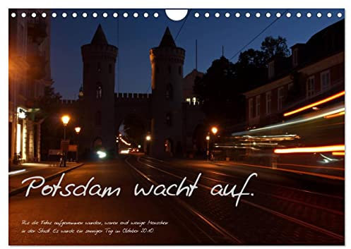 Bildkalender Potsdam 2025 (Wandkalender 2025 DIN A4 quer), CALVENDO Monatskalender: Bildkalender mit Nachtaufnahmen aus Potsdam (CALVENDO Orte)