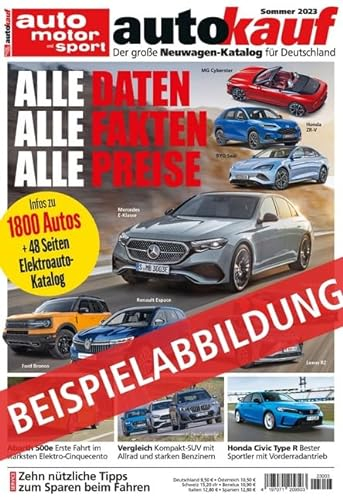autokauf 03/2024 Sommer: Der große Neuwagen-Katalog für Deutschland