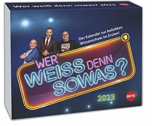 Wer weiß denn sowas? Tagesabreißkalender 2023. Kultiger Wissens-Kalender 2023 mit Kai Pflaume. Tischkalender, Abreißkalender für jeden Tag.