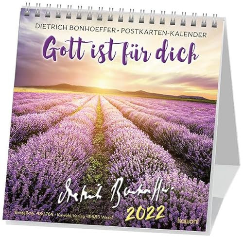 Gott ist für dich 2022: Dietrich Bonhoeffer-Postkarten-Kalender