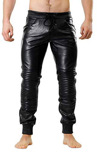 Bockle® Joggers Jogging Lederhose Lammleder Leder Jogginghose Herren