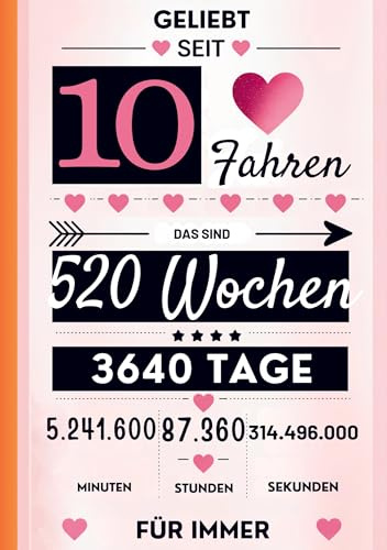 Notizbuch für Mädchen 10 Jahre- Geburtstagsgeschenk für 10 jährige Mädchen: Zum 10. Geburtstag. A5, liniert. Geeignet als Tagebuch, Kritzelbuch oder Workbook. 10. Geburtstag Mädchen Geschenk Buch.
