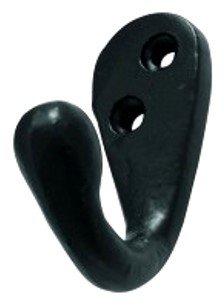 Euroart Black Antique Iron Single Coat Robe Hook Perfect for Hanging Coats, Robes, Hats, or Towels.