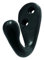 Euroart Black Antique Iron Single Coat Robe Hook Perfect for Hanging Coats, Robes, Hats, or Towels.