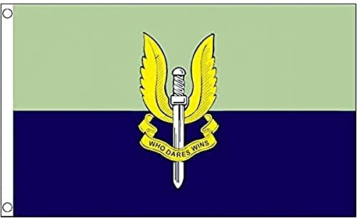 AZ FLAG - Flagge Special Air Service Von Vereinigtes Königreich - 150x90 cm - Sas Der British Army Fahne 100% Polyester mit Messing-Ösen - 110g