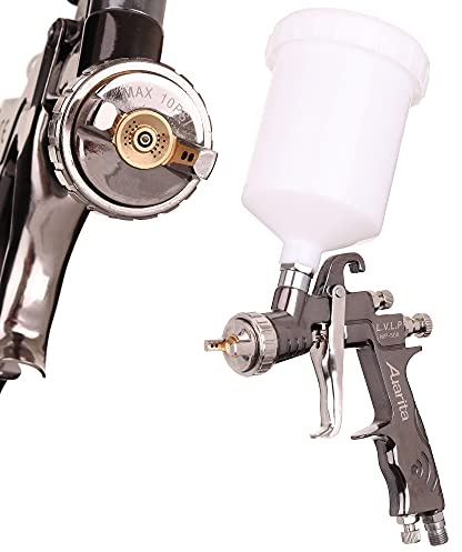 Auarita LVLP Technology Spritzpistole MP-500 1,4 mm Düse Langlebig 600 ml Fassungsvermögen zum Lackieren DREI Einstellmodi Sehr dünne Farbschicht Extrem präzise
