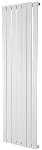 Pinta Vertical Radiator | Flat Panel Single Column | Central Heating | Living Room Hallway Bathroom Kitchen Radiator | 1600 x 475 | White