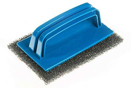 We Can Source It Ltd – Steel Wool Brush – Scouring Pad Applicator Handle - Griddle Cleaner Scourer – For Cleaning Pans, Grills – Kitchen Essential – 10 Pads