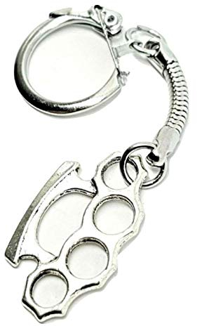 Miniature Knuckle Duster Keyring, Gangsa Rapper Keychain