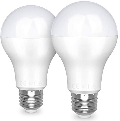 Famitree LED E27 Edison Screw Bulb, 20W (Equivalent to 150W), Warm White, 2452lm, Non Dimmable - Pack of 2
