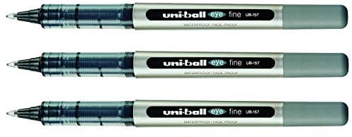 12 uni-ball eye fine UB-157 Tintenroller schwarz 0,4 mm