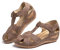 Hitmars Sandales Femme Été Chaussons Plage Piscine Casual Sandales Faux Cuir Intérieur Loafers Vintage Antidéparant D-Marron 40