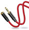 Youii 3.5mm Headphone Extension Cable 2M, 3.5mm Male to Female Stereo Audio Extension Cable Adapter with Gold Plated Connector (Braied-Red