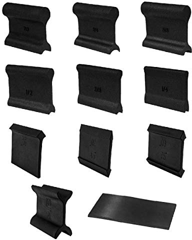 POWERTEC 71620 21-Profile Contour and Angle Sanding Grip Pack 11pc Set – Double Ended Flex Foam Sanding Pads for Woodworking
