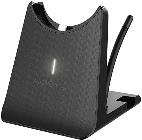 Callstel Zubehör zu Bügel-Headset: 2in1-Ladestation und Ständer für Profi-Stereo-Headset OHS-280, schwarz (Handy, Stereo Bluetooth, Bugel)