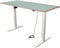 Imstande - höhenverstellbarer Schreibtisch I smart I Tischgestell elektrisch höhenverstellbar von 73-123cm, weiß mit Tischplatte Aquavert türkis 160 x 80cm