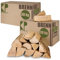 Bois de pin 30, 60 ou 90 kg Bois de Chauffage 30 cm pour Poêle et Cheminée Brasero Grill Panier à Feu Bûches Kingpower, Quantité:60 kg