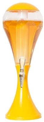 Distributeur de tour de bière Distributeur de boissons de tour de bière 3L avec lumières brillantes colorées à LED et distributeur de tour de bière en tube de glace pour distributeur de bière Home B