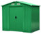 VERDELOOK Jardin, Casetta in metallo box da giardino a due falde, 236x174 altezza 206 cm, verde
