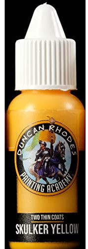 Duncan Rhodes Painting Academy Two Thin Coats Hobby Paints 15ml (Skulker Yellow)