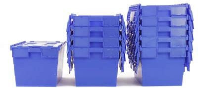 Horison Industries 10 pcs - 60L Euro Box, Euro Container Plastic Crate, Crates Storage Boxes, Stacking Crates, Storage Boxes,Van Storage Boxes, Plastic Storage Crate, Plastic Milk Crates,600x400x340mm