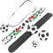INOOMP 1 Satz Fußball-Party- Fußball-PVC-Armband Fußball-Party-Goodie-Bag-füller Fußball-fußball-brosche Fußball-silikonarmband Slap-Armband DIY-Ring Spiel Fußball Mädchen Charme