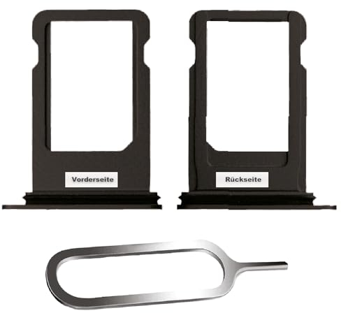 IS-TECK SIM-Kartenhalter Ersatz SIM-Tray Kompatibel mit iPhone SE 2020 inklusive SIM-Nadel SIM-Kartensteckplatz (Für SE 2020 in Schwarz)