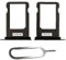 IS-TECK SIM-Kartenhalter Ersatz SIM-Tray Kompatibel mit iPhone SE 2020 inklusive SIM-Nadel SIM-Kartensteckplatz (Für SE 2020 in Schwarz)