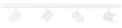 Ledvion LED Deckenstrahler Weiss 4-Licht Rechteck GU10 3W Kaltweiss | Mit Leuchtmittel geliefert fuer Flur Wohnzimmer Kueche Schlafzimmer und trockene Innenraeume