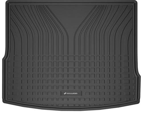 WALSER Premium Kofferraumwanne für VW Tiguan (AD1, AX1) 01/2016-2023, Variabler Ladeboden obere Position, 100% passgenaue Kofferraum Schutzmatte - Made in EU, robuste Antirutschmatte Auto