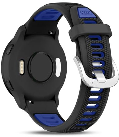 Wizvv 22mm Armband Silikon Kompatibel mit Garmin Vivoactive 4 Band/Venu 2/Venu 3, Silikon-Sportuhrenarmband für Forerunner 945/265/255/255 Music Herren Damen