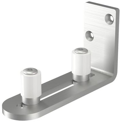 ETIASQSA Sliding Barn Door Stainless Steels Adjustable Roller Floor Guide Wall/Door Bottom Guide