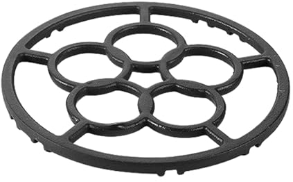 predolo Soporte para Wok, soporte para Wok, anillos de Gas, reductor, anillos de soporte para Wok de hierro fundido para olla, Camping, 18.2 cm