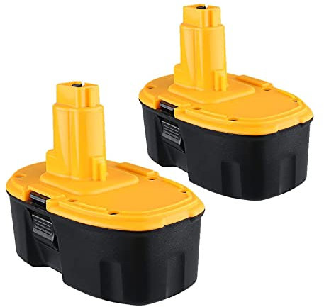 2X 18V 5,0 Ah/5000mAh NI-MH Batterie de Remplacement pour Dewalt DC9096 DE9098 DE9094 DE9096 DE9039 DE9503 DW9096 DW9095 DW9098