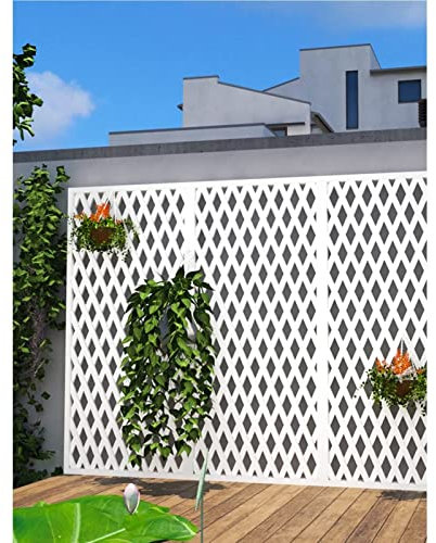 Zaun Holzzaun - Gartengitterdekoration, Hofgeländer, Balkondekoration Kletterpflanze Holzgitter, Zaun Sichtschutz, Pflanzenkletter-Trennwand dekorativ (50 * 120 cm)