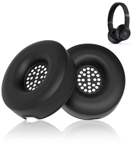 FIOPAZ Silicone Case Compatible with Beats solo 4 Headphones, Soft silicone Skin Case for Headphone Sponge, Ear Pads Cover Protector for Beats solo4,Black