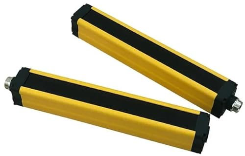 Sicherheitslichtvorhang Sicherheitsgitter, 40mm 4 Strahlen, Lichtschranke Schlagschutz, Sender Empfänger, DC 24V NPN/PNP(Max scanning 6m,NPN)