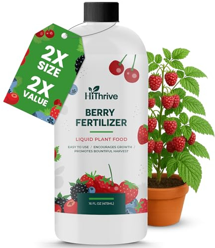 16oz Berry Fertilizer - Makes 16 Gallons of Fruit Tree Fertilizer for Elderberry, BlackBerry & More, Nutrient-Rich Liquid Plant Food for Strong Roots, Healthy Growth, and Flavorful Fruits