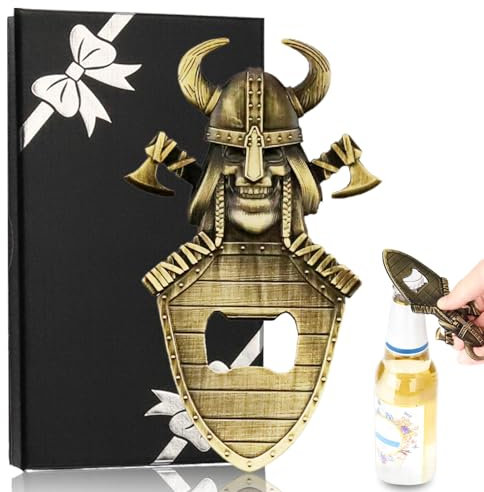 Bieröffner Geschenke für Wikinger,Weihnachtsgeschenke Bier Geschenke für Männer,Flaschenöffner Personalisiert Herren