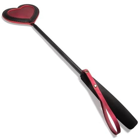 YUHENG Baven - Frusta da equitazione, in pelle, per cavalli, per allenamento quotidiano (rosso)