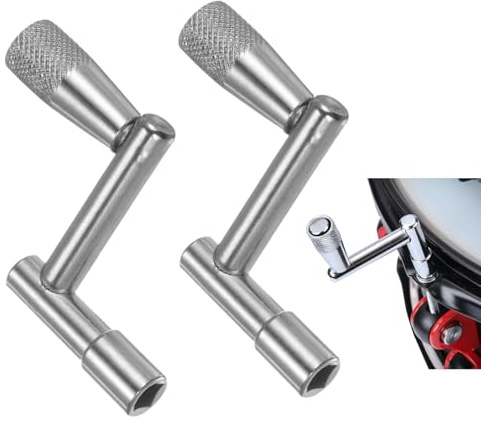 2 PCS Drum Keys,Adjustable Drum Wrench Tool,Drum Key Tool,Stainless Drum Tuner Key,Drum Tuning Wrench,Universal Drum Tuning Key for Acoustic Electronic Drums Snare Drum and Bass Drum