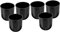 Cabilock 2sets Heavy Duty Toilet Rim Cleaner Brush Set Toilet Brush Holder for Bathroom Cleaning 3pcs*2