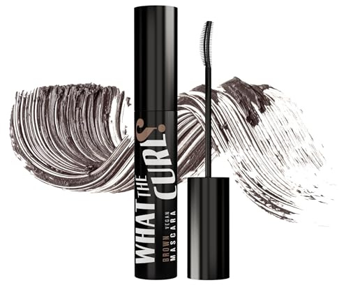 Andreia Professionelles Make-Up – What the Curl? Mascara – langanhaltend, fügt Volumen & Kurve hinzu, verlängert – Braun, 14 ml