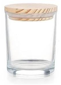 Tarros de Vela para Hacer Velas Frascos de vidrio transparente for velas, recipientes vacíos for velas de boca ancha transparentes, bandeja pequeña de vidrio grueso for aromaterapia for hacer velas