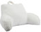 CROWNSHOP Reading Pillow, Cuddle Cushion with Arms, Long Hair Fleece Gaming Cushion, Detachable Backrest, Super Soft (Beige)