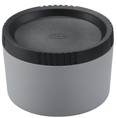 RÖSLE Dressingdose FLEXX 2GO 0,05 L rund aus Silikon | Kompakte Dose mit Schraubdeckel für Dressings, Dips und Saucen – ideal für Lunchbox, Büro, Schule oder Picknick
