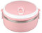 Naroote Caja de Lonchera de Acero Inoxidable Portátil de Acero de Acero Inoxidable 0.7L de Acero Inoxidable Portátil Rosa con Hebillas de Seguridad para Picnics, Acampar, Fitness, Viajes